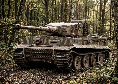 Tiger Tank in Forest