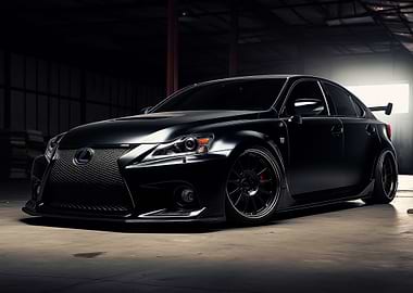 Modified Black Lexus IS-F