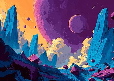 Void Crown Planet Landscape