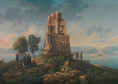 Ancient Ruins by the Sea