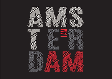 Amsterdam Text Art