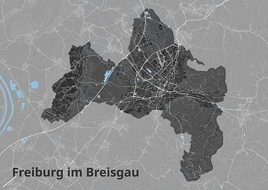 Map of Freiburg im Breisgau