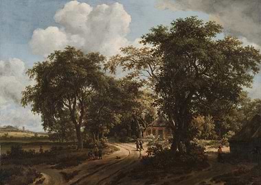 Rural Landscape with Figures and Buildings