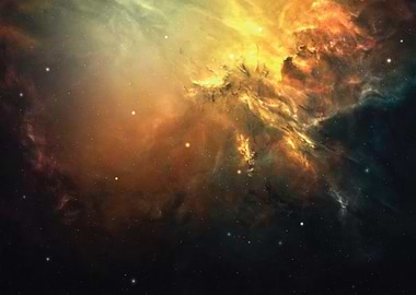 Vibrant Nebula in Deep Space