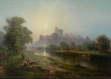 Windsor Castle Landscape Painting