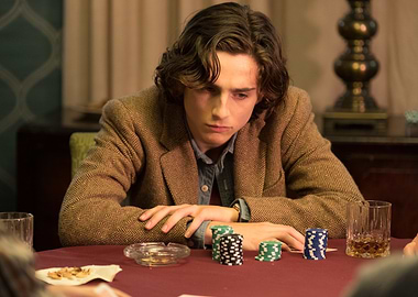 Young Man Playing Poker