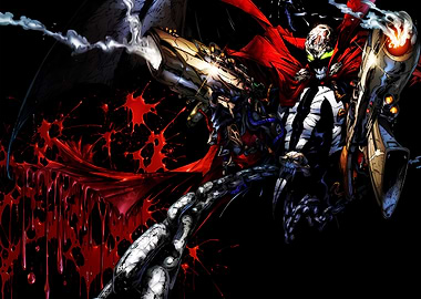 Spawn with Gun and Blood