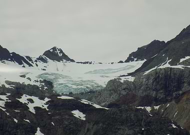 Glacier in a Mountain Landscape