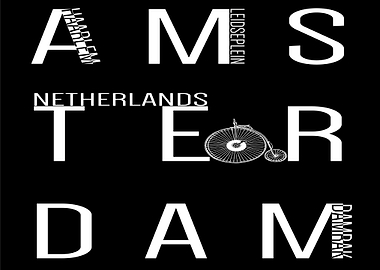 Amsterdam Text Art