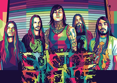 Band Portrait in Pop Art Style