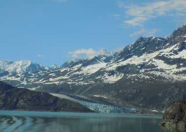 Glacier Meets Ocean in Alaska