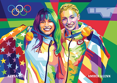 Alysa Liu and Amber Glenn Olympic Medalists
