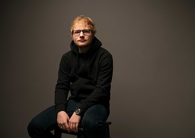 Ed Sheeran Poses for a Portrait