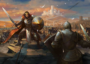 Epic Medieval Battle Scene