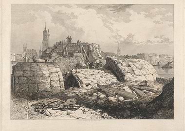 Archaeological Dig in a City