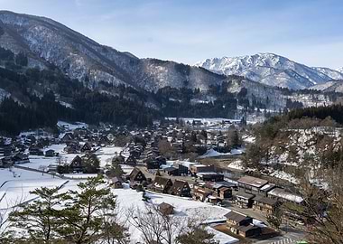 Shirakawa-go Village in Winter