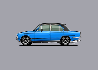 Triumph Dolomite Sprint classic car Illustration