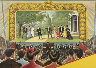 Vintage Theater Performance Scene