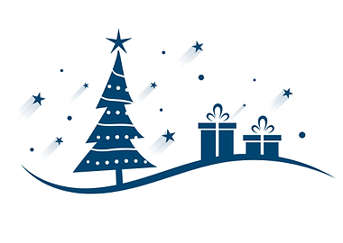 Christmas Tree and Gifts Illustration