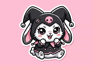 Cute Kuromi Bunny Character