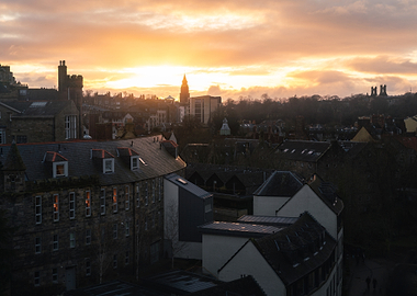 Epic Sunset at Dean Village, Edinburgh