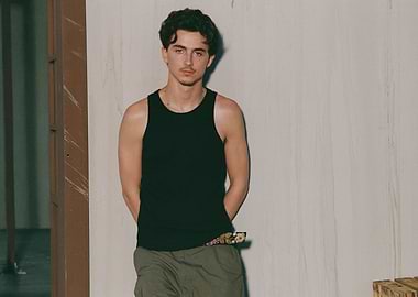 Man in Tank Top and Cargo Pants