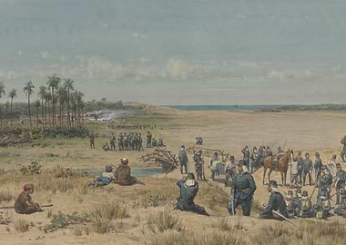 Military Engagement on a Coastal Plain