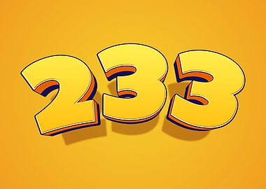 3D Number 233