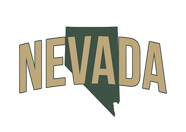 Nevada State Map Text Art