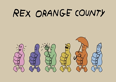 Rex Orange County cartoon characters