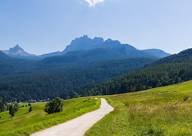 Mountain Landscape with Winding Path - Cortina d'Ampezzo