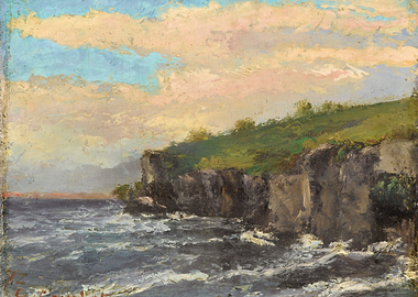 Coastal Cliffs and Sea