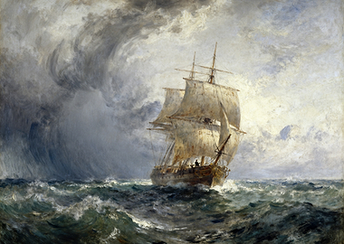 Ship in a Stormy Sea