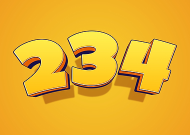 3D Numbers 234