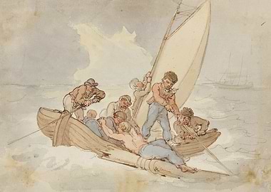 Sailors in a Stormy Sea
