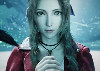 Final Fantasy VII Aerith Gainsborough Close-up