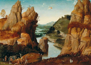 Biblical Landscape with Figures