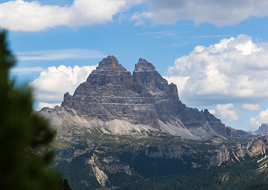 Majestic Mountain Peaks Under Cloudy Sky - Val Popena
