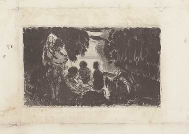 Group of people gathered in nature