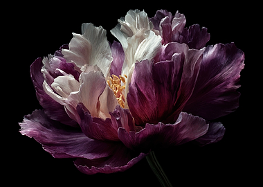 Dramatic Peony Flower