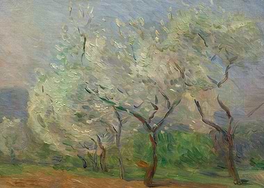 Blossoming Trees in a Landscape