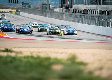 Race Cars on Track