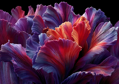 Abstract Floral Petal Texture