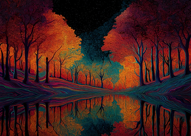 Enchanted Forest Reflection