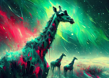Surreal Giraffes in Cosmic Landscape