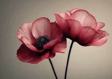 Two Red Poppies