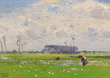 Figures in a Flower Field