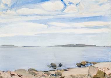 Seascape with Islands and Clouds