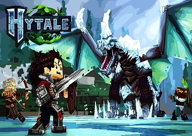 Hytale Ice Dragon Battle