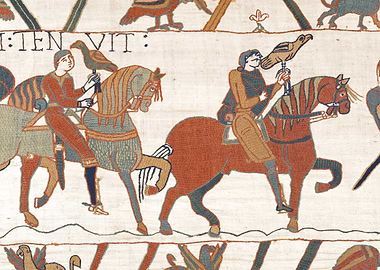 Harold Godwinson Rides with his Hawk Bayeux Tapestry Scene 8